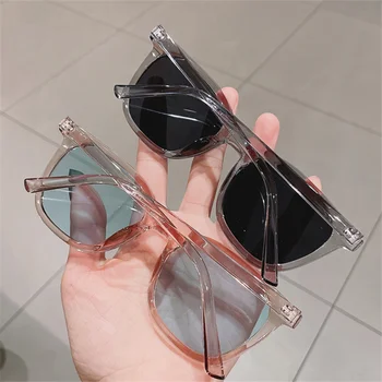 Moda Kvadratnih sončna Očala Ženske blagovne Znamke, Oblikovanje Preglednih sončna Očala Moški Letnik Candy barve Očala Prostem Odtenki UV400