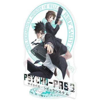 Keychain Človek Psycho Pass Ključnih Verige Ženske Anime Model Pari Akril Stoji Keyring Srčkan Risanka Key Ring Japonski Porte Clef