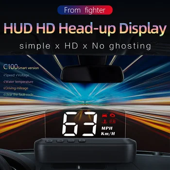 OBD2 HUD Head Up Display Digital Avto merilnik Hitrosti Projektor KM/h, MPH Avtomobilska Elektronika Alarm, potovalni Računalnik Auto Smart Pripomočke