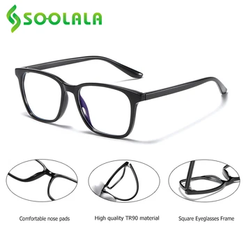 SOOLALA Ultralahkih Retro Anti Modra Svetloba Obravnavi Očala Moški Ženske Očala Povečevalna Presbyopic Očala Gafas Lectura Hombre