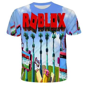 Los nuevos niños Robloxing Cosplay camiseta jersey de moda de ocio Vrhovi de niños niñas regalo de Navidad 2021 ropa de verano par