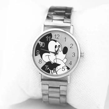 Luksuzne blagovne Znamke Mickey Ženske Gledajo reloj 2021 Nov Modni Quartz Ure Kovinske Mreže iz Nerjavečega Jekla Obleko Ročne Montre femme