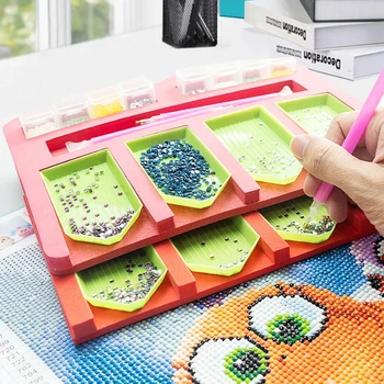 5D Diamond Slikarstvo Kit Komplet orodij Plastični Pladenj Kompleti za Odrasle DIY Obrti