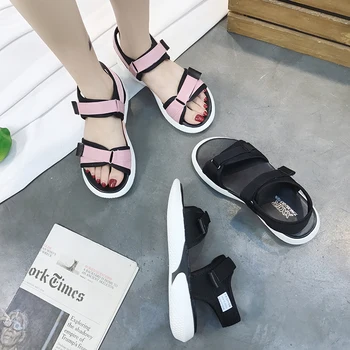 2021 Poletje Ženske Sandale Priložnostne Vse-tekmo Velcro Platformo Sandali Prostem Plaži Klin Sandale Luksuzne blagovne Znamke Open Toe Copate