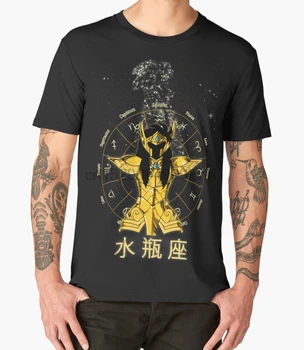 Tiskani Moški Majica Bombaž O Vratu Tshirts Aquarius Camus Kratek Sleeve Majica S Kratkimi Rokavi Ženske