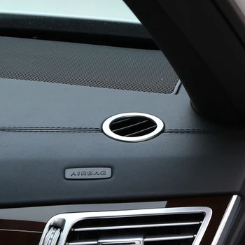 2PCS Chrome nadzorna plošča Air Vent Trim za Mercedes Benz E200 E260L W212 2010 - E Serije Notranje zadeve Styling Opremo 149932