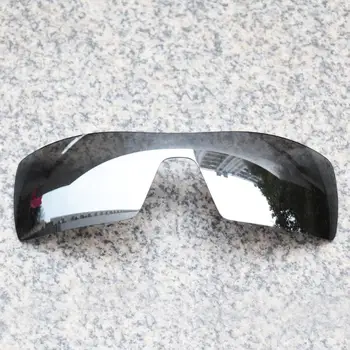 E. O. S Polarizirana Enhanced Zamenjava Leč za Oakley Oil Rig sončna Očala - Srebrna Chrome Polarizirana Ogledalo