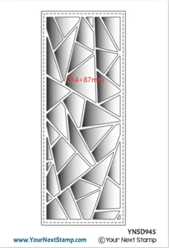 2021 new Metal Rezanje Umre Slim Geometrijske PanelDie dekoracijo Scrapbooking Okrasni papir plovilo, kalup udarec matrice