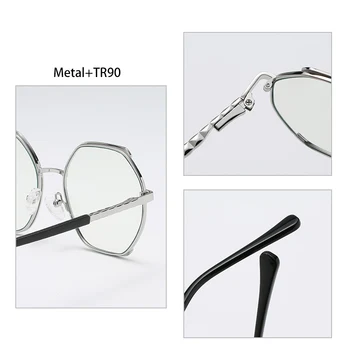 AEVOGUE Anti-Modra Očala, Računalnik Ogledalo Kovinsko Retro Očala Okvir Moda Kvadratnih Očala AE1038 153526