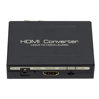 1080P HDMI-združljiv Zvočni Splitter HDMI na HDMI Audio SPDIF R / L Zvočni Signal Pretvornika za Domači Kino