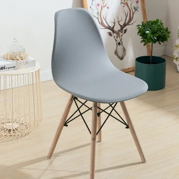 Barva lupine stol kritje elastična dustproof domačo pisarno prosti čas brez fotelj pokrivajo Nordijsko slog enega kosa naslonjalo pokrov