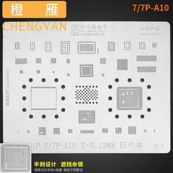 BGA Tin Reballing Matrica Predlogo Za Iphone 5S 6 6S/ 7 8 X XS /MAX /XR 11 11PRO/MAX 12 12Pro Max 15478