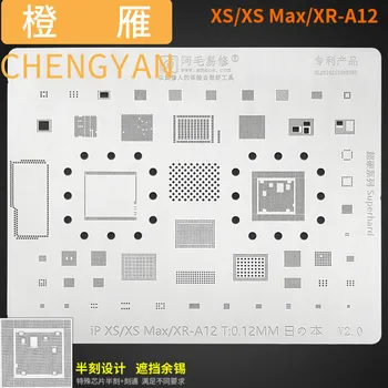 BGA Tin Reballing Matrica Predlogo Za Iphone 5S 6 6S/ 7 8 X XS /MAX /XR 11 11PRO/MAX 12 12Pro Max