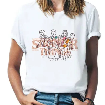 Neznanec Stvari T Shirt Enajst Žensk Priložnostne Vrh Tee Majice Majice T-shirt Ženska Oblačila Harajuku Smešno Film Vrh