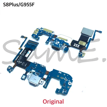 1pcs Polnjenje prek kabla USB Priključek Odbor Flex Kabel Z Mikrofonom Priključek Za Samsung S7 S8 S9 G930F G935F G950F G955F G960F G965F