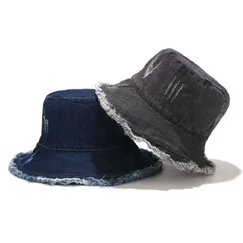 202010-shi8774 novo Poletje Denim tkanine obrabijo mehko prosti čas vedro skp moški ženske ribiči klobuk