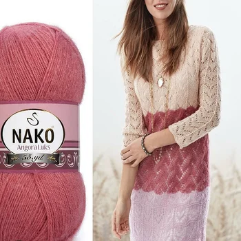 Nako Angora Lux Premium preja Moher Volne DIY pletenje preja kvačkanje šal bluzo jopico design preja hitra dostava