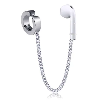 Anti izgubo Uhani brezžične bluetooth slušalke brez uho luknje in titana jekla non fading Unisex šport držalo za uho Uhan