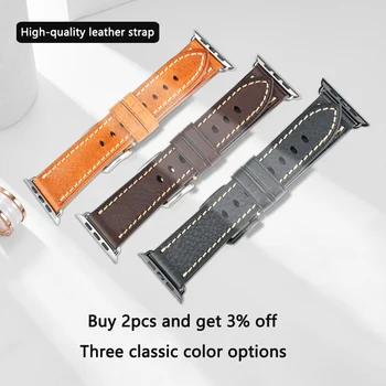 Retro Pravega Usnja Trak za Apple Watch 44 mm 40 mm Za iWatch Serije 5 4 3 6 Se Band 38 mm 42mm Single Tour Watchband Zapestnica