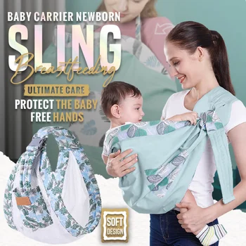Baby Wrap Novorojenčka Zanko Dvojno Rabo, za Malčke zdravstvene Nege Pokrov Nosilca Očesa Tkanine Dojenje Prevoznikov Do 20 kg (0-36M) Dropship