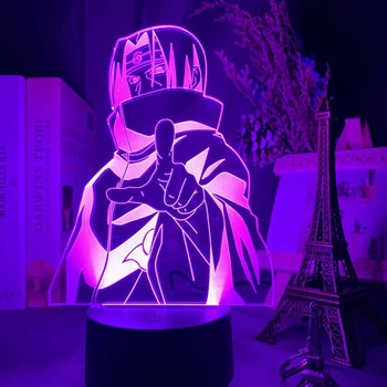 3D, Anime 7 Barv LED namizne Svetilke Dotik Stikala Praktični Večnamenski Trajne Noč Svetlobe Darilo za Otroke Spalnica