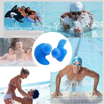 6Pairs Mehke Ušesne Svečke Plavanje Silikonska Vodotesna Prah-Dokazilo Čepi Potapljanje, Vodni Športi, Plavanje Plavanje Anti-hrup Dodatki 15746