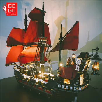 GOGOMOC blagovne Znamke LED Light Up Kit,Opremo lego 4195 za Pirati Ladja, Čoln Svetlobe Igrača (Le Svetloba Ni Model)