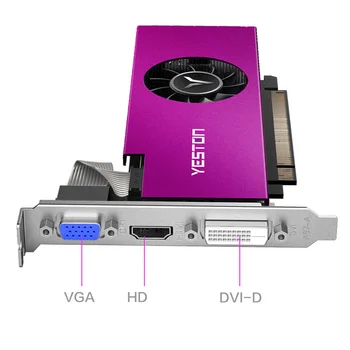 Yeston RX560-4G D5 LP XL2 Grafične Kartice 14nm 1200/6000MHz 4G/128bit/GDDR5 VGA + HDMI je Združljiv + DVI-D Video Grafične Kartice