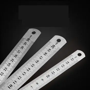 1pc Srebro 15 cm Visoko Kakovostnega Jekla Kovinsko Ravnilo Funkcionalne Kartiranje Toolschool Pisarniški Material Material za Risanje