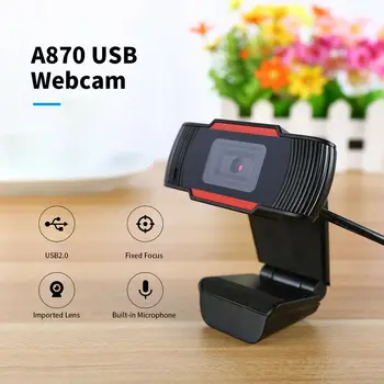 Webcam HD 1080P 720P Spletna Kamera, USB, Igralec Web Kamera Z Mikrofonom Youtube Video učenje Webcan Za PC Računalnik Laptop Prenosnik 1592