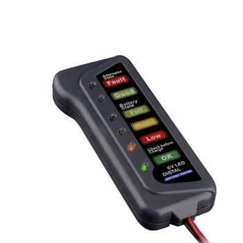 DC12V Akumulator Tester Akumulator Diagnostični 6 LED Llight Zaslon Akumulator orodje za Diagnostiko, Avto Baterijo Tester Za Avto