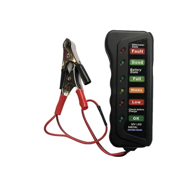 DC12V Akumulator Tester Akumulator Diagnostični 6 LED Llight Zaslon Akumulator orodje za Diagnostiko, Avto Baterijo Tester Za Avto