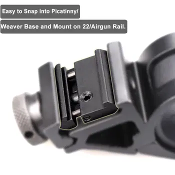 Taktično .22 Airgun 11 mm Povezavi do 22 mm Picatinny Weaver Montažo Nizkih Pro Snap-in Adapter