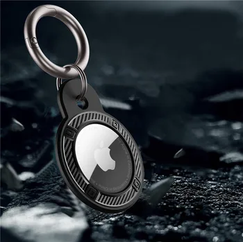 Zaščitni ovitek za Apple Airtag Zraka Oznako Ogljikovih Vlaken Silikonski Primerih Airtags Keychain Ključnih Verige Dodatki 160570