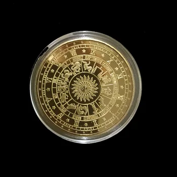 Tehtnica Spominski Kovanec Dvanajst Constellation Srečen Zlatnik 16128