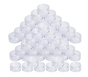 100 kozarcev/Set 5 g Plastični Kreme, Ličila Pregleden Prazno Kozmetični Kozarec za Shranjevanje Steklenice, Škatle, Posode Organizator
