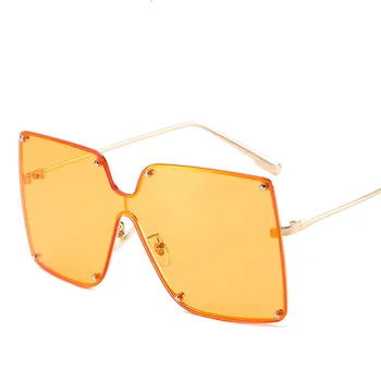 Blagovne znamke Klasičnih Kvadratnih sončna Očala Moških 2020 Enem Kosu Objektiv Prevelik Mens sončna Očala Odtenki Velika Očala UV400 gafas de sol G2202
