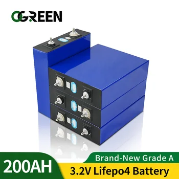 2021NEW 8PCS 3.2v200ah lifepo4 razred polnilna baterija litij-železo fosfat sončne celice 12v 24v 48v200ah eu nas brez davka