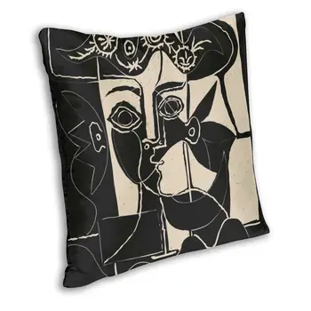 Žensko Glavo Blazino Kritje Dekoracijo Pablo Picasso Blazine Pokrov Vrgel Blazino za Dnevna Soba Double-sided (obojestransko Tiskanje