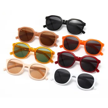 2021 Poletje Nova Modna Sončna Očala Ženske Letnik Blagovno Znamko Design Oranžna Krema Jelly Očal Okvir Za Moške Klasičnih Gafas De Sol Muje