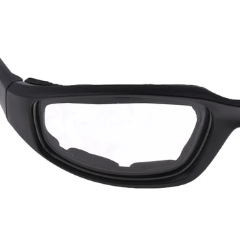 1 Kos Motocikla Windproof Dustproof Jahanje Očala Udobno Oblazinjeni 3-Palčni UV400 Polikarbonatne Leče Motocikla Očala