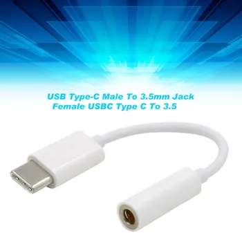 USB Tip-C Moški 3.5 mm Jack Ženski USBC Tip C Do 3,5 Slušalke Avdio Aux Kabel Adapter Pretvornik za Letv 163909