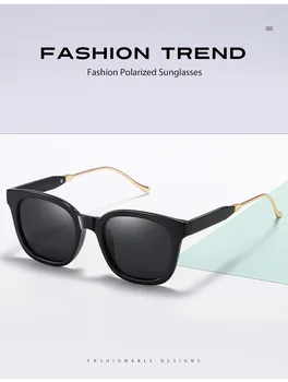 Veliko Prevelik Kvadratnih Polarizirana sončna Očala za Ženske, Moške, želvovine Trendy Stilsko Retro Zrcali Odtenki UV400