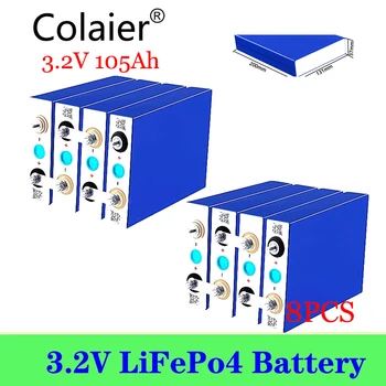 8pcs Colaier 3.2 V 105Ah 100Ah LiFePO4 Batteryhigh možganov za diy 12V 24V Sončne Inverter Vozilo na Električni pogon c oach golf voziček