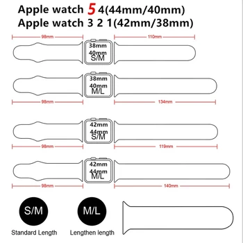 Kovček+Pas za Apple watch band 44 mm 40 mm Silikonski manšeta zapestnica correa za apple watch series 3 4 5 6 SE 42mm 38 mm trak 2