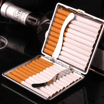 Usnje Cigar, Cigaret, Tobaka Primeru Nosilec za Žep Polje Shranjevanje Za 20 Cigare ZDA Pribor za Kajenje Cigaret Shranjevanje Pokrov