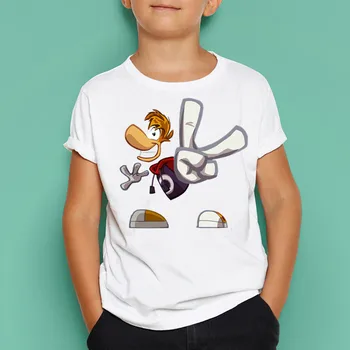 Fantje/Dekleta Rayman Legends Moda Kratek Rokav T Shirt Aktivne Otroke 