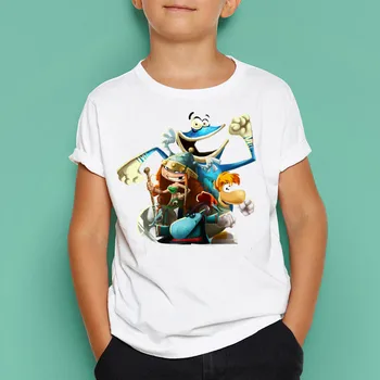 Fantje/Dekleta Rayman Legends Moda Kratek Rokav T Shirt Aktivne Otroke 