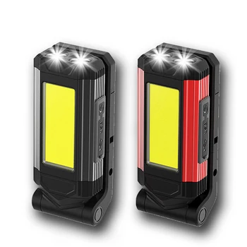 COB Delo Svetlobe, Magnetni Super Svetla Prenosni USB Polnilna LED Svetilka za Kampiranje Lahka Nepremočljiva Nastavljiva Svetloba baklo