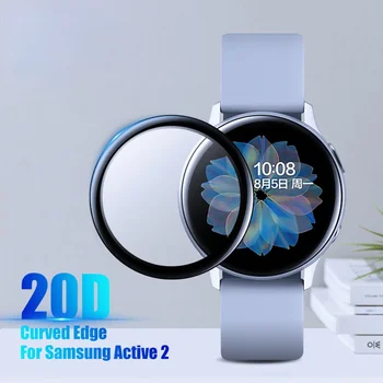 Amzish 20 D Ukrivljen Rob Screen protector Steklo Za Samsung galaxy Watch Aktivna 2 40 mm 44 mm Kaljeno Zaščitno Steklo 166462